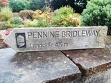 Pennine Bridleway sign - Langcliffe