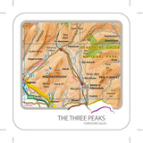 Three Peaks Ordnance Survey Coaster - NEW!