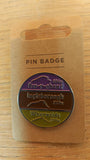 Three Peaks Enamel Round Pin Badge - NEW!