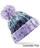 Corkscrew Pom Pom Beanie Hat (Various Colours)