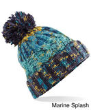 Corkscrew Pom Pom Beanie Hat (Various Colours)