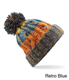 Corkscrew Pom Pom Beanie Hat (Various Colours)