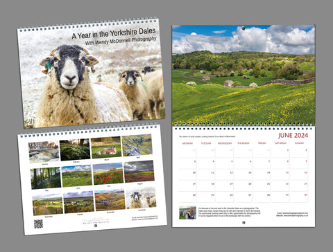 Yorkshire Dales 2024 Calendar by Wendy McDonnell