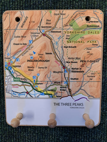 Three Peaks Ordnance Survey Peg Board - NEW!