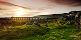Steam and Sunset at Ribblehead Card - by Mark Denton Photography