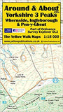 Around & About - Yorkshire 3 Peaks Map