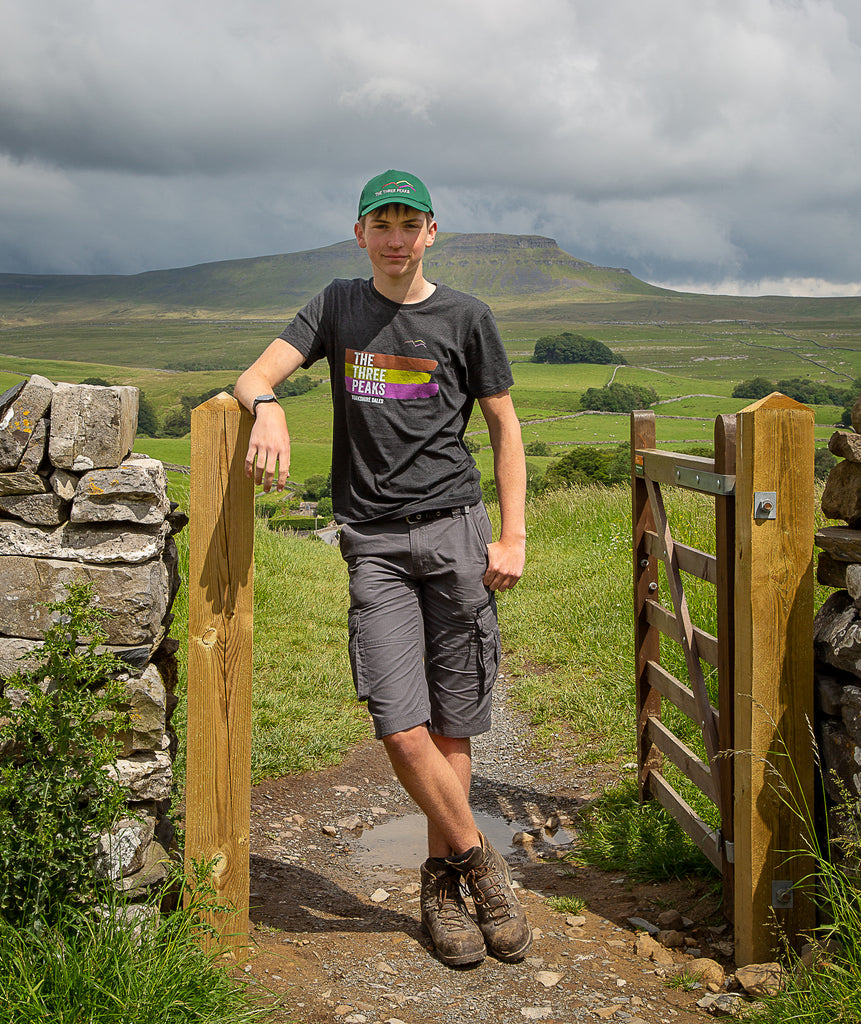 Three Peaks Organic Tshirt NEW! Yorkshire Dales National Park Authority