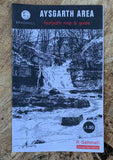 Image shows front cover of Aysgarth area stile map