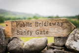 Bridleway Sign - Sandy Gate