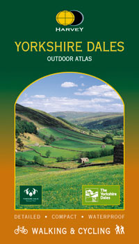 Image shows front cover of Yorkshire Dales Outdoor Atlas
