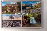 Malham Four Views Fridge Magnet