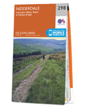 Image shows front cover of OS Explorer 298 Nidderdale Map