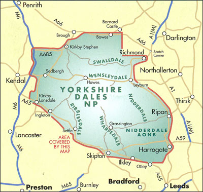 Harvey Yorkshire Dales Touring and Planning Map – Yorkshire Dales