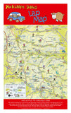 Yorkshire Dales Lap Map Tea Towel